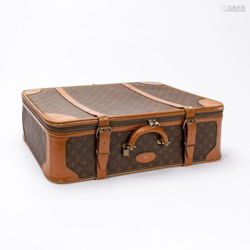 LOUIS VUITTON FRENCH COMPANY LV CANVAS SUITCASE