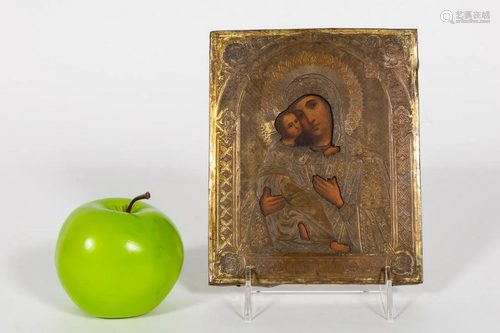 LATE 19TH CENTURY GREEK ORTHODOX SMALL ICON