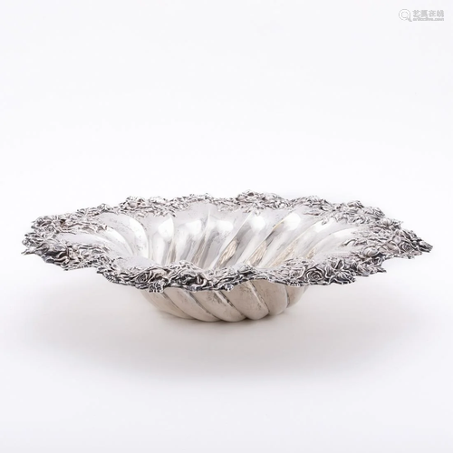 DOMINICK & HAFF STERLING SILVER CENTER BOWL, 1897