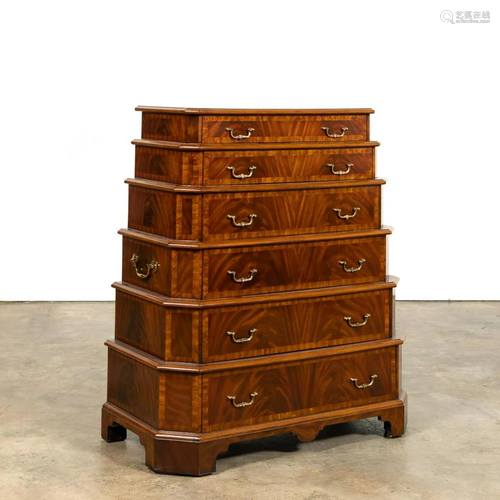 MAITLAND-SMITH TIERED CAMPAIGN STYLE CHEST