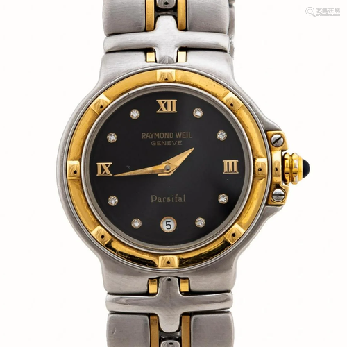 RAYMOND WEIL GOLD & STEEL PARSIFAL WRIST WATCH