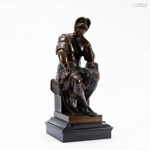 Il PENEROSO BRONZE SCULPTURE, AFTER MICHELANGELO