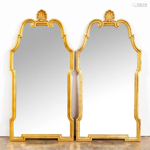 PR., BAROQUE STYLE GILTWOOD PIER MIRRORS