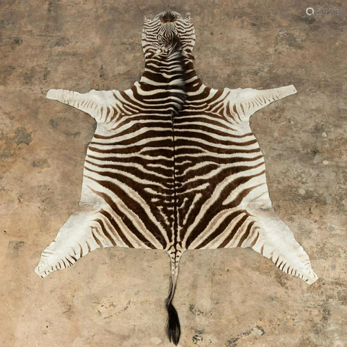 ZEBRA HIDE RUG