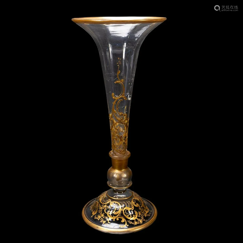 CONTINENTAL GILT GLASS CENTERPIECE EPERGNE