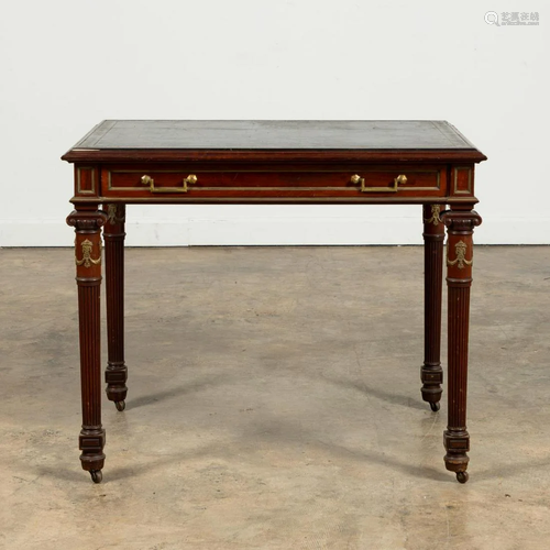 SMALL LOUIS XVI STYLE ORMOLU MOUNTED DESK