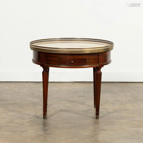 E. 20TH C. LOUIS XVI STYLE BOUILLOTTE SIDE TABLE