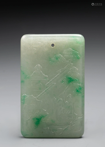 Qingganlong emerald shanshui pai