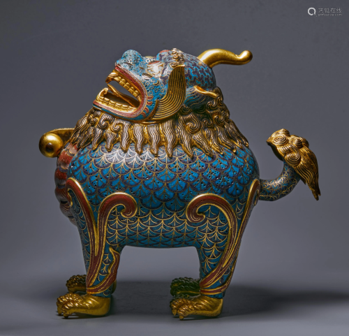 Qingganlong copper tire cloisonne enamel end