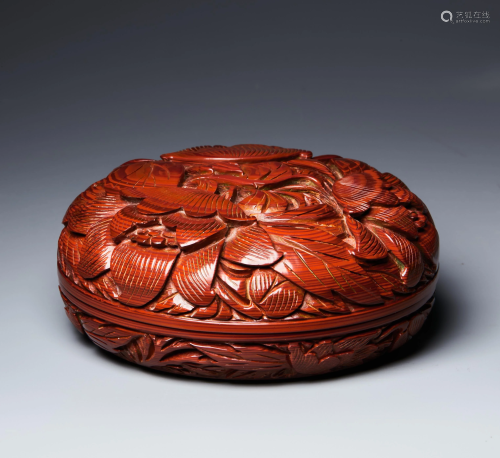 Cover box for picking red flowers in Qing Dynasty