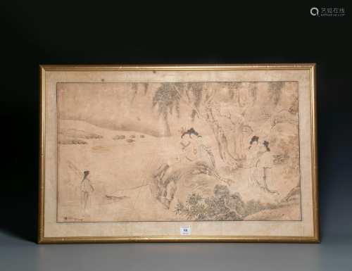 A painting and calligraphy of Qingganlong