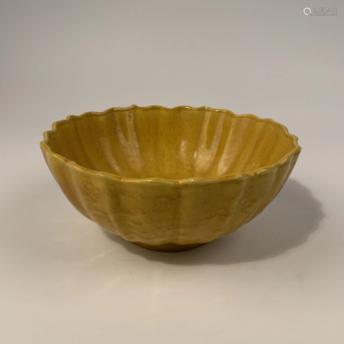 Chinese Ming Yellow Glazed Bowl