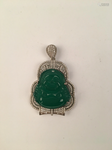 Chinese Green Jade Pendant