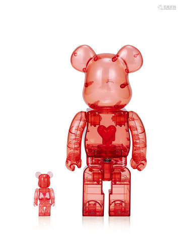 Be@rbrick EU 溶解红心 400%+100%