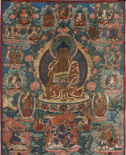 A Thangka Panel Of Amitayus