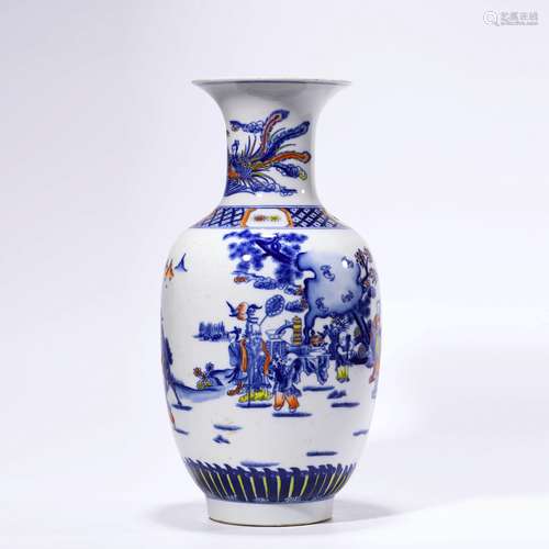 A Doucai Figure Flaring Vase