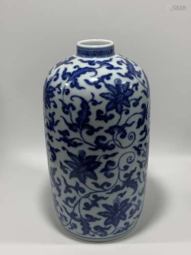 Qing Dynasty Yongzheng Period Made Mark, Blue and White Twin...