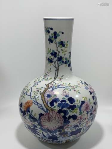 Qing Dynasty Yongzheng Period, Blue and White Famille Rose