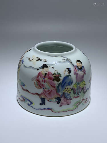 Qing Dynasty Yongzheng Period Made Mark, Famille Rose Figure...