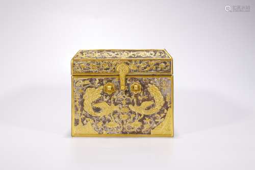 银鎏金盒