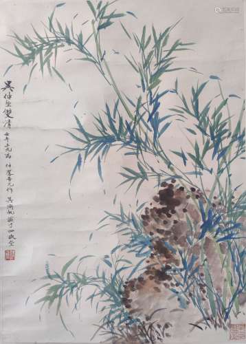 吴湖帆  花卉