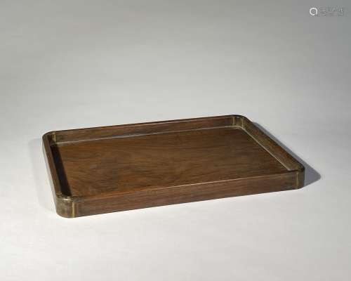 A Squared Hardwood Tray