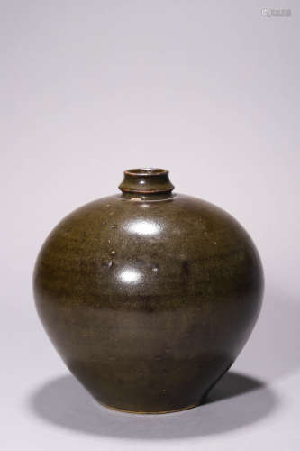 A Russet Black Glazed Jar Jin Dynasty or Later