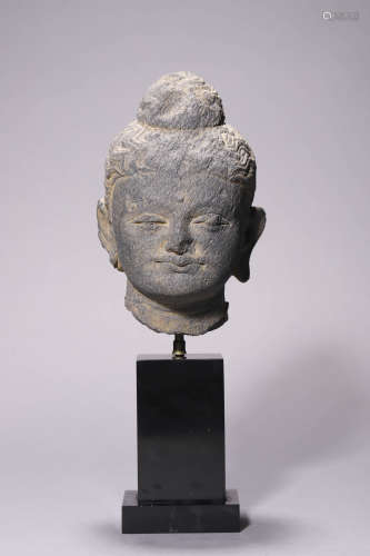 A Stone Gandara Head of Buddha