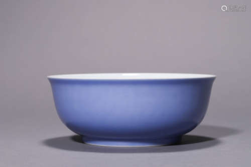 A Claire de Lune Glazed Bowl, Yongzheng Mark