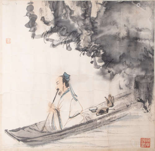 CHINESE PAINTING AND CALLIGRAPHY BY FU BAOSHI