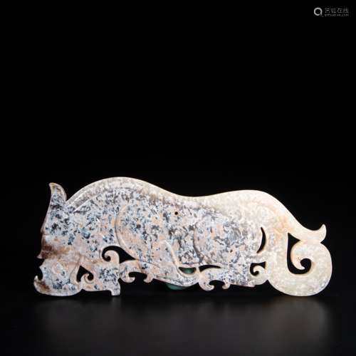 CHINESE HETIAN JADE BEAST, HAN DYNASTY