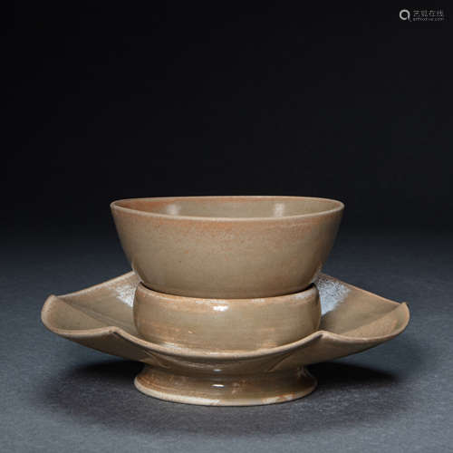 A SET OF YUE WARE CUP SUPPORT, SONG DYNASTY