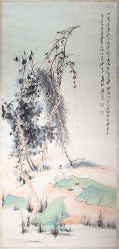 CHINESE PAINTING AND CALLIGRAPHY BY ZHANG DAQIAN