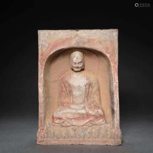 CHINESE POTTERY SHRINE, NORTHERN WEI DYNASTY