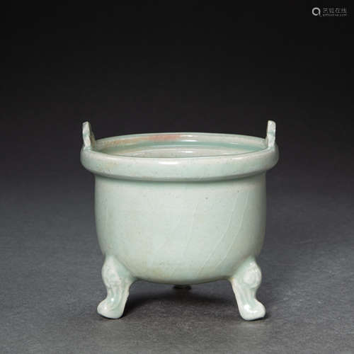 CHINESE LONGQUAN WARE INCENSE BURNER, SONG DYNASTY