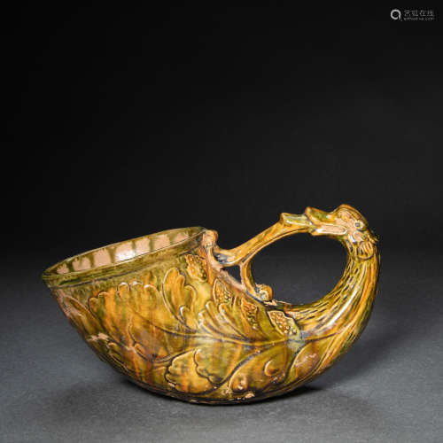 CHINESE TRI-COLORED DUCK CUP, TANG DYNASTY
