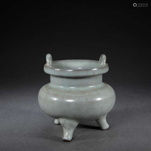 CHINESE OFFICIAL KILN INCENSE BURNER, QING DYNASTY