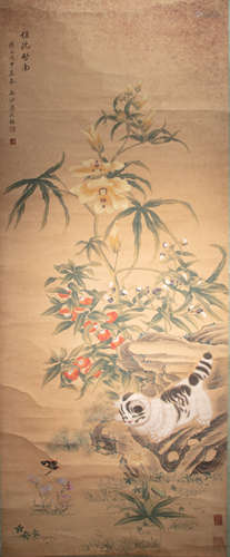 CHINESE CALLIGRAPHY AND PAINTING BY JIANG YANXI, QING DYNAST...