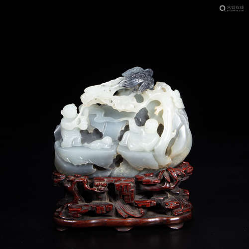 HOTAN JADE SHANZI, QING DYNASTY, CHINA