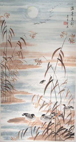 CHINESE CALLIGRAPHY AND PAINTING BY WU QINGXIA