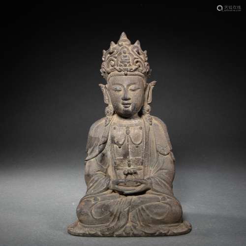 CHINESE BRONZE GUANYIN STATUE, MING DYNASTY