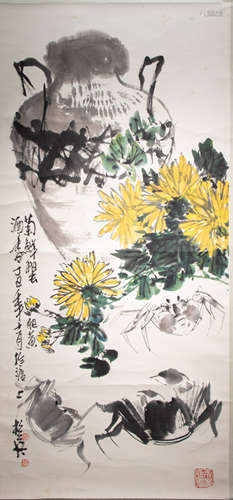 CHINESE HANG-YING CALLIGRAPHY AND PAINTING