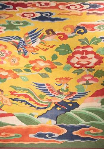 CHINESE PHOENIX KESI SILK, QING DYNASTY