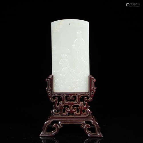 CHINESE HETIAN JADE PAI, QING DYNASTY