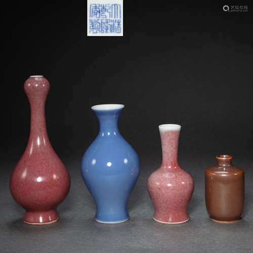 A GROUP OF CHINESE PORCELAIN, QING DYNASTY