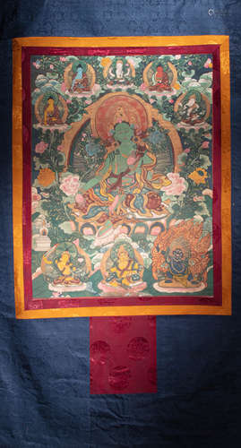 TIBET TANGKA, QING DYNASTY, CHINA