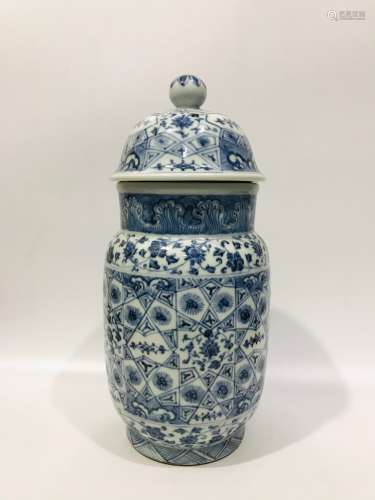 Ming Dynasty Xuande Period Made Mark, Blue and White Flower ...