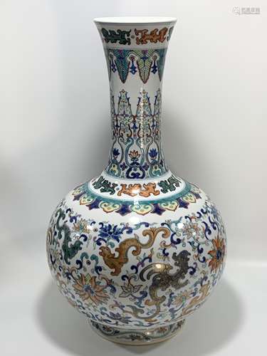 Qing Emperor Qianlomg Period Mark, Contrasting Colors Glaze ...