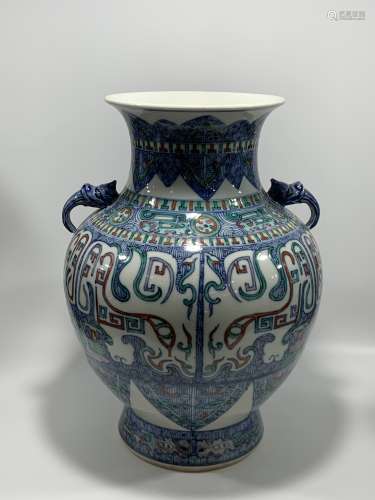 Qing Emperor Kangxi Period Mark, Bucket Color Glaze Porcelai...