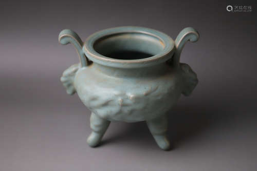 A Ru Kiln Porcelain Incense Burner